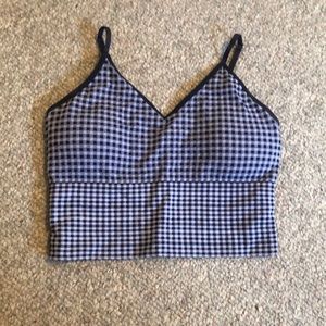 Plaid crop top